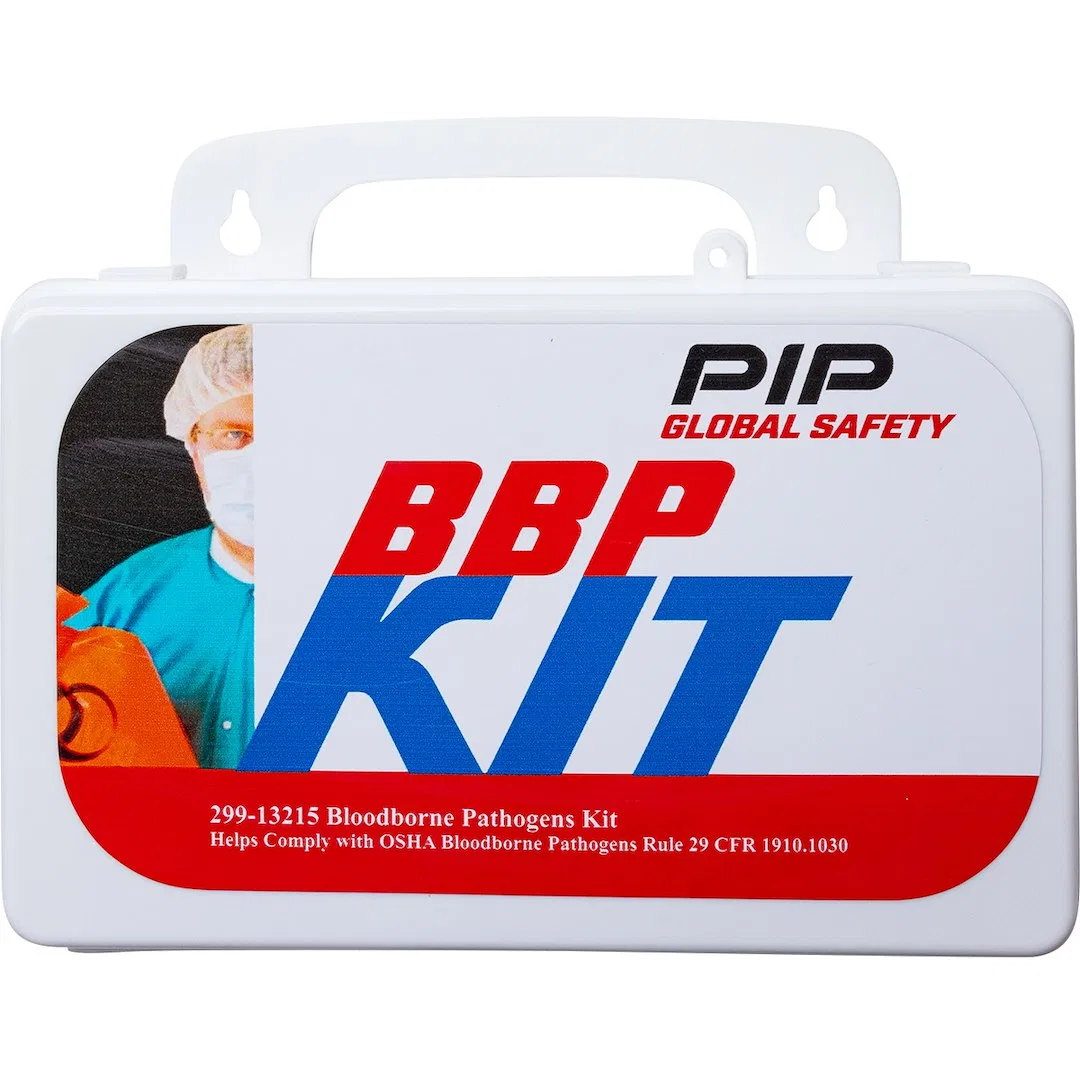299-13215 – PROTECTIVE I First Aid Kit, Wall Mountable Bloodborne Pathogens Kit White Plastic Case 36 Piece Kit With ...